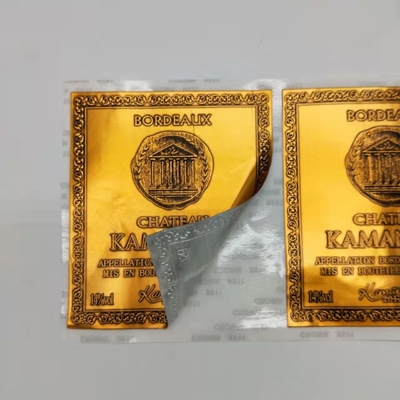 وینیل مات برچسب شراب چسب فلزی برای رنگ بطری CMYK