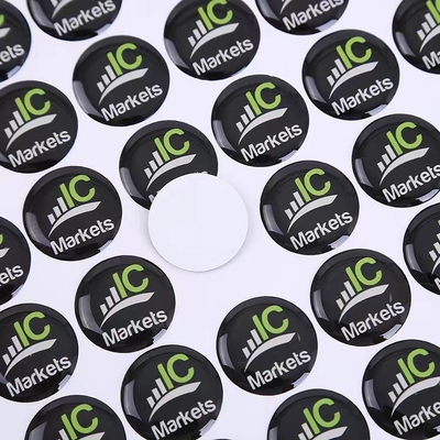 برچسب اپوکسی تولید کننده چسب PET Die Cut Stickers Domed