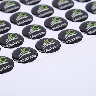 برچسب اپوکسی تولید کننده چسب PET Die Cut Stickers Domed