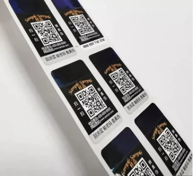 برچسب هولوگرام با کد Qr ساخته شده با برچسب اصلی لیزری ضد جعل