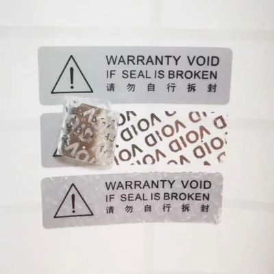 برچسب هولوگرام سه بعدی OEM ضد تقلبی فلزی نیکل VOID امنیت برای مراقبت از پوست