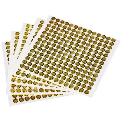 برچسب سفارشی هولوگرافیک ضد جعل PP / PVC / PET / کاغذ
