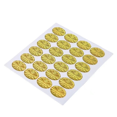 برچسب سفارشی هولوگرافیک ضد جعل PP / PVC / PET / کاغذ