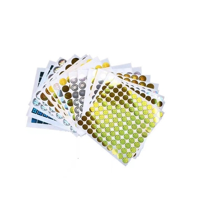 برچسب سفارشی هولوگرافیک ضد جعل PP / PVC / PET / کاغذ